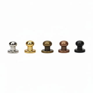 Button Screw Stud antique nickel