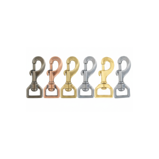 Carabiner antique nickel eye pull Square swivel