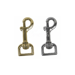 Mousqueton Inox / Stainless Steel tirette oeil Carré tournant