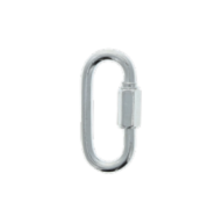 Steel carabiner quick link