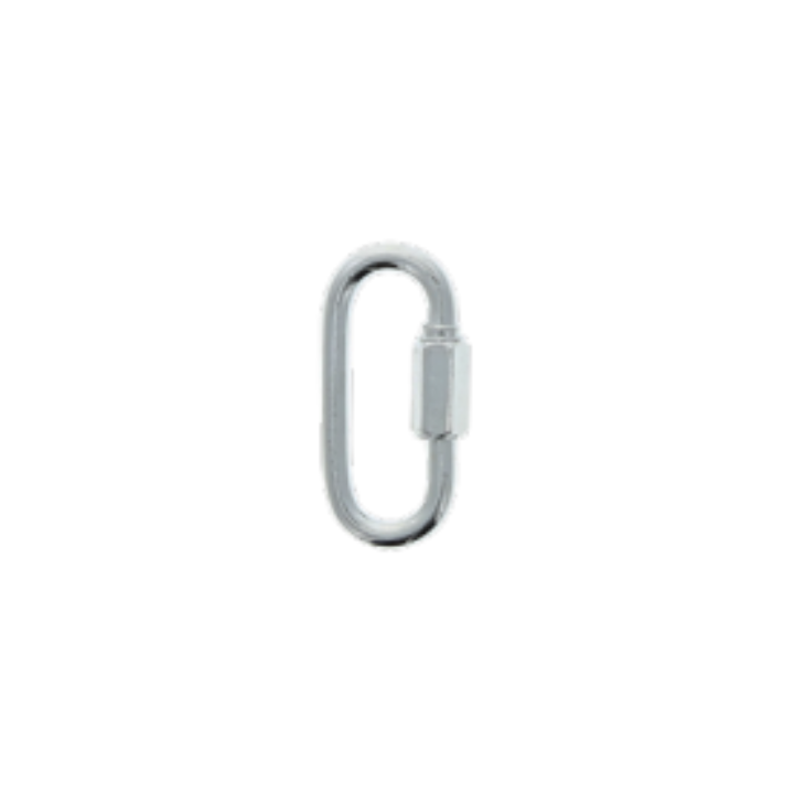 Steel carabiner quick link