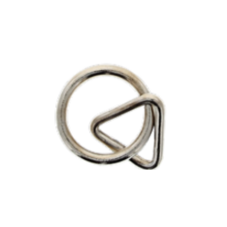 Anneau triangle Acier nickelé