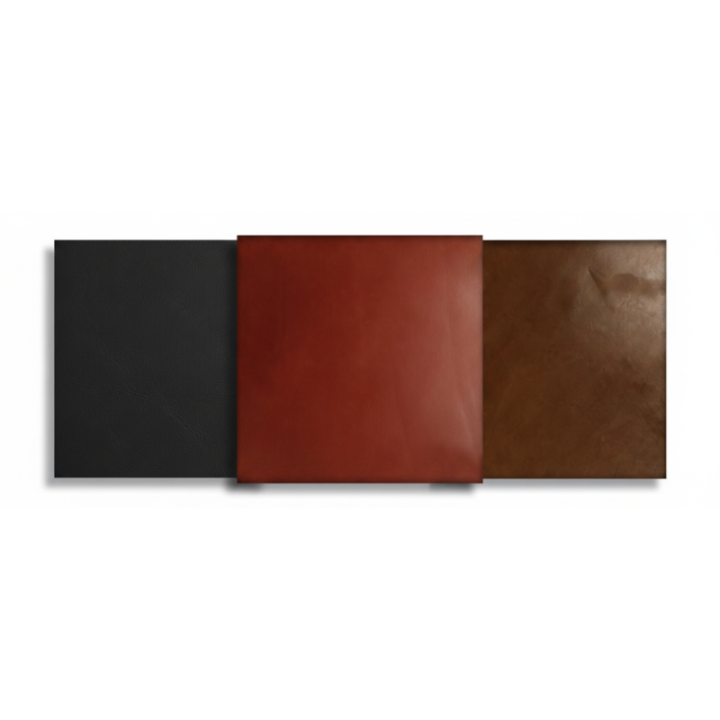 Leather piece 1.5-2mm Black Vegetable Tanned