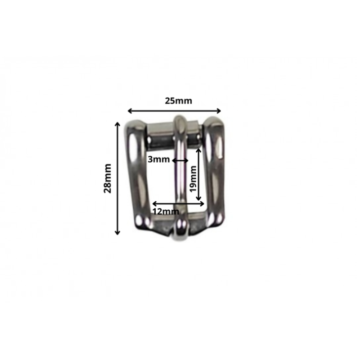 Brass Buckle Rectangular Roller
