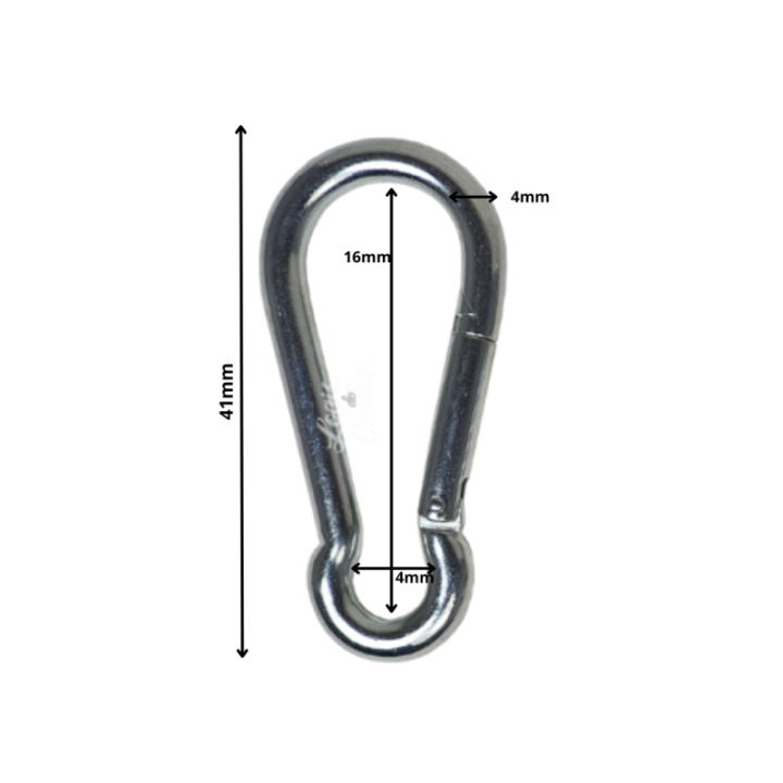 Nickel-Plated Steel Carabiner / Firefighter Nickel-Carabiner