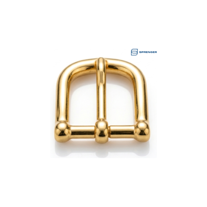 BRASS LYRE BUCKLE