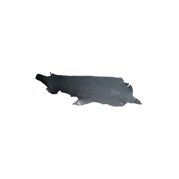 Half hide of black Hermann Oak skirting leather