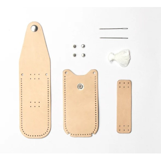 Kit d'étui pliable en cuir pour couteau
