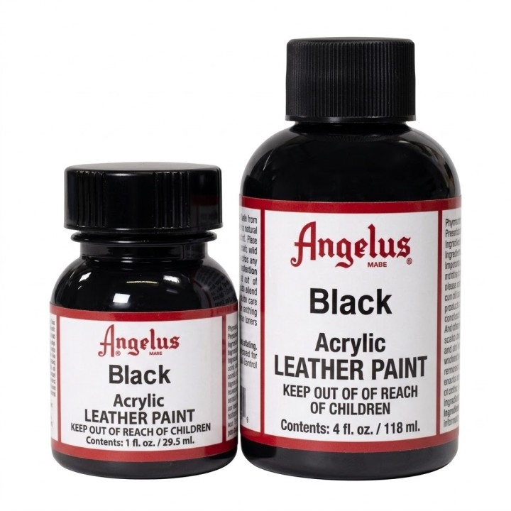 Angelus acrylic paint, Black