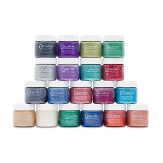 Angelus Glitterlites Paint 1 OZ Kelly Green