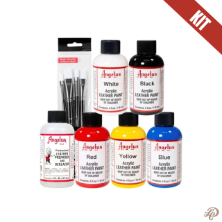 Angelus Leather Paint Basics Kit - 4OZ / 118ml